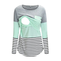 🤰 Umstands- & Stillshirt – Lässig, Gestreift & Langarm