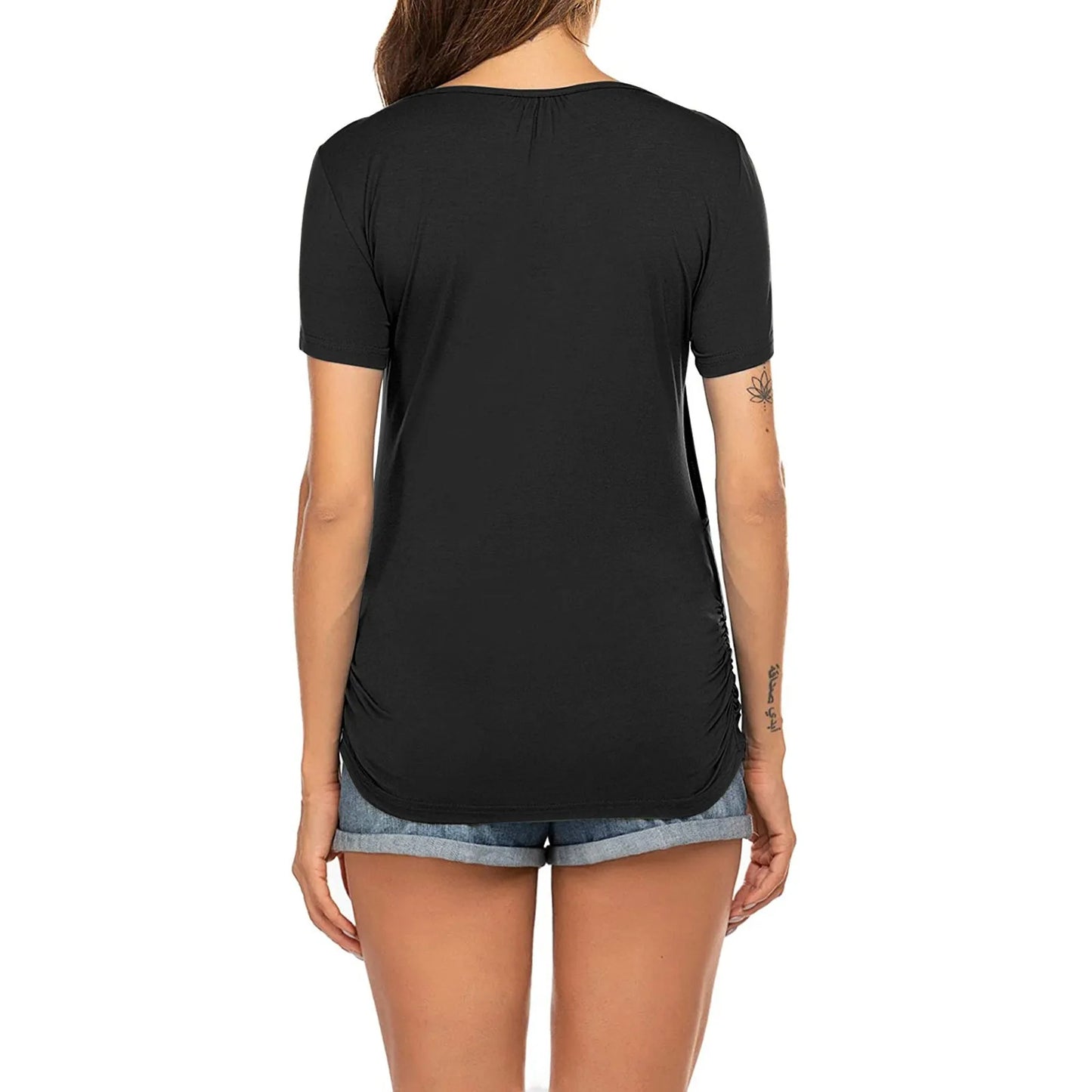 🤰 Umstands- & Stillshirt – Kurzarm, Sommer & Einfarbig
