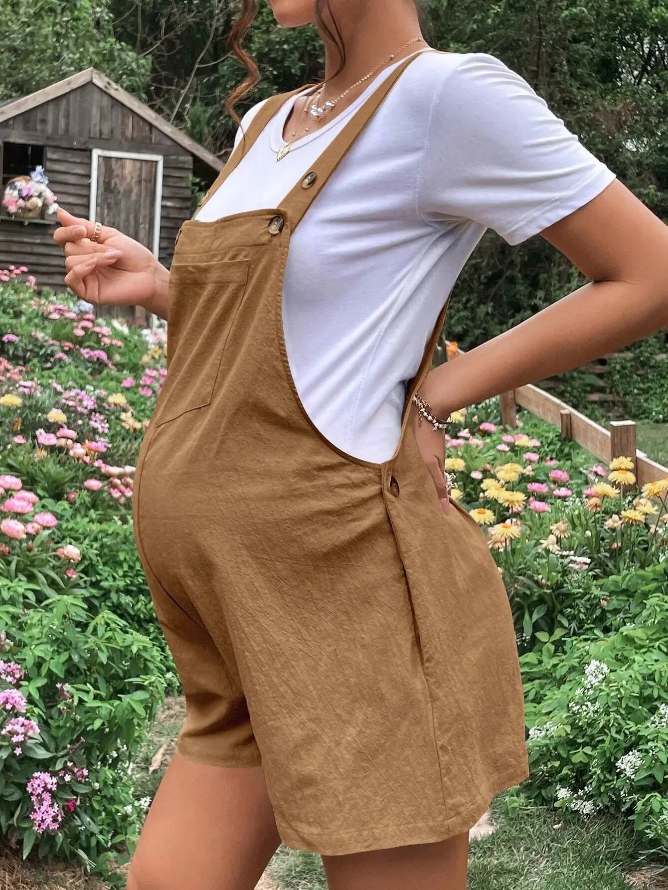 🤰 Umstands-Jumpsuit – Knielang, Sommer & Plus Size