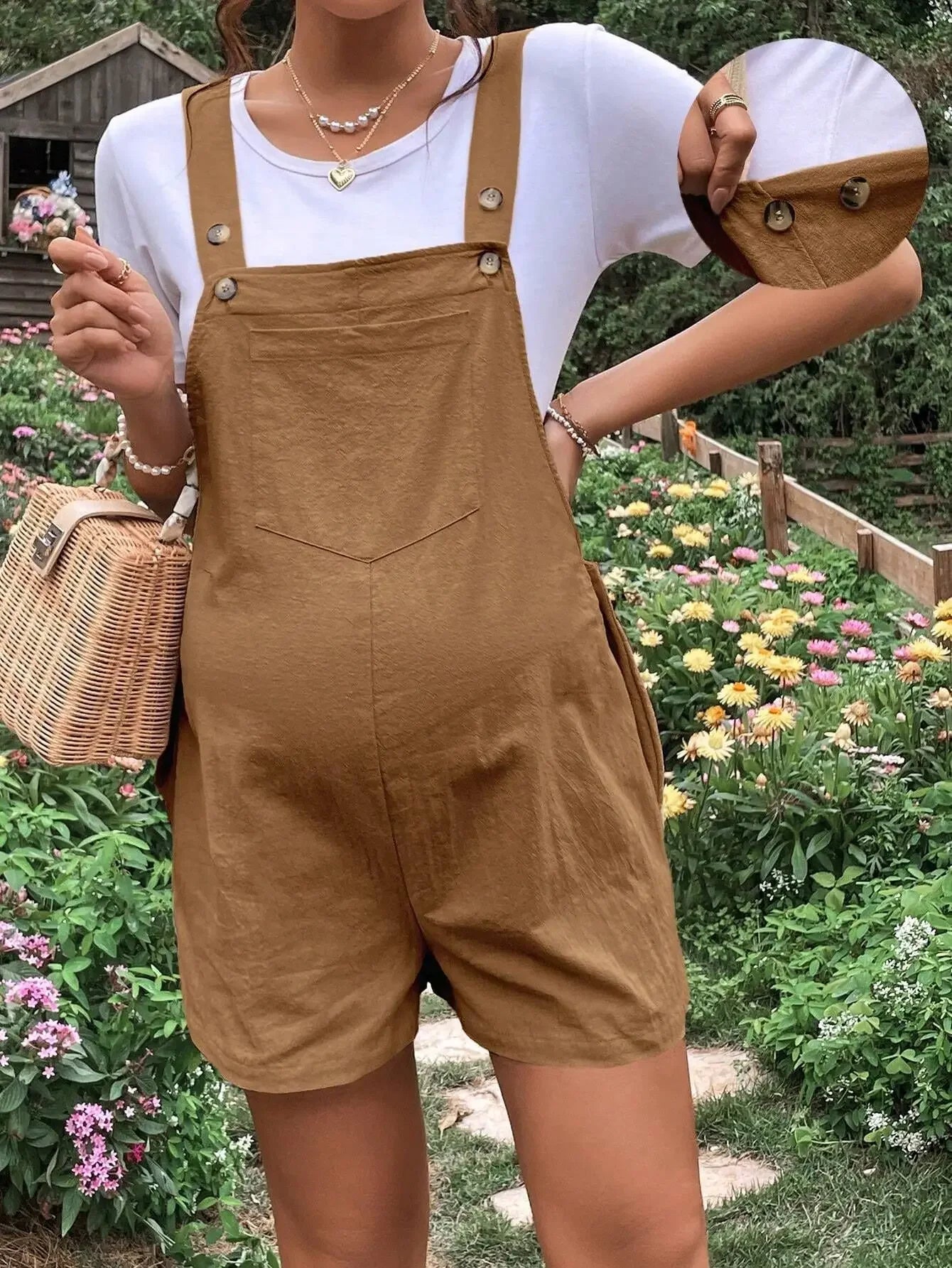 🤰 Umstands-Jumpsuit – Knielang, Sommer & Plus Size