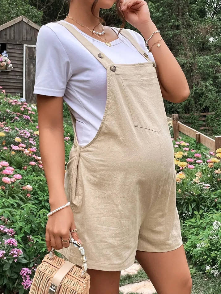 🤰 Umstands-Jumpsuit – Knielang, Sommer & Plus Size