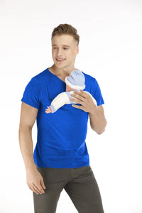 🤰👨‍🍼 Känguru-Tasche T-Shirt – Babytrage & Sommer Umstands-/Elternshirt für Mama oder Papa