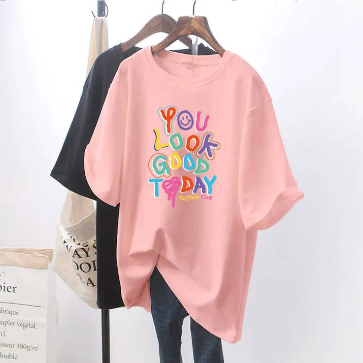 🤰 Schwangerschafts- & Stillshirt – Bequemes Kurzarm T-Shirt mit Rundhals Oberteil modern