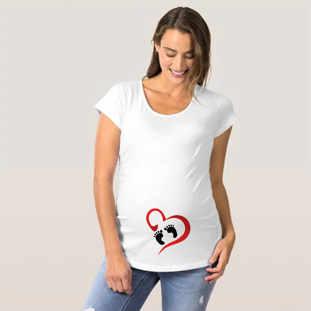 🤰 Beliebtes Umstands-T-Shirt – Lustiger Print für trendige Mamas