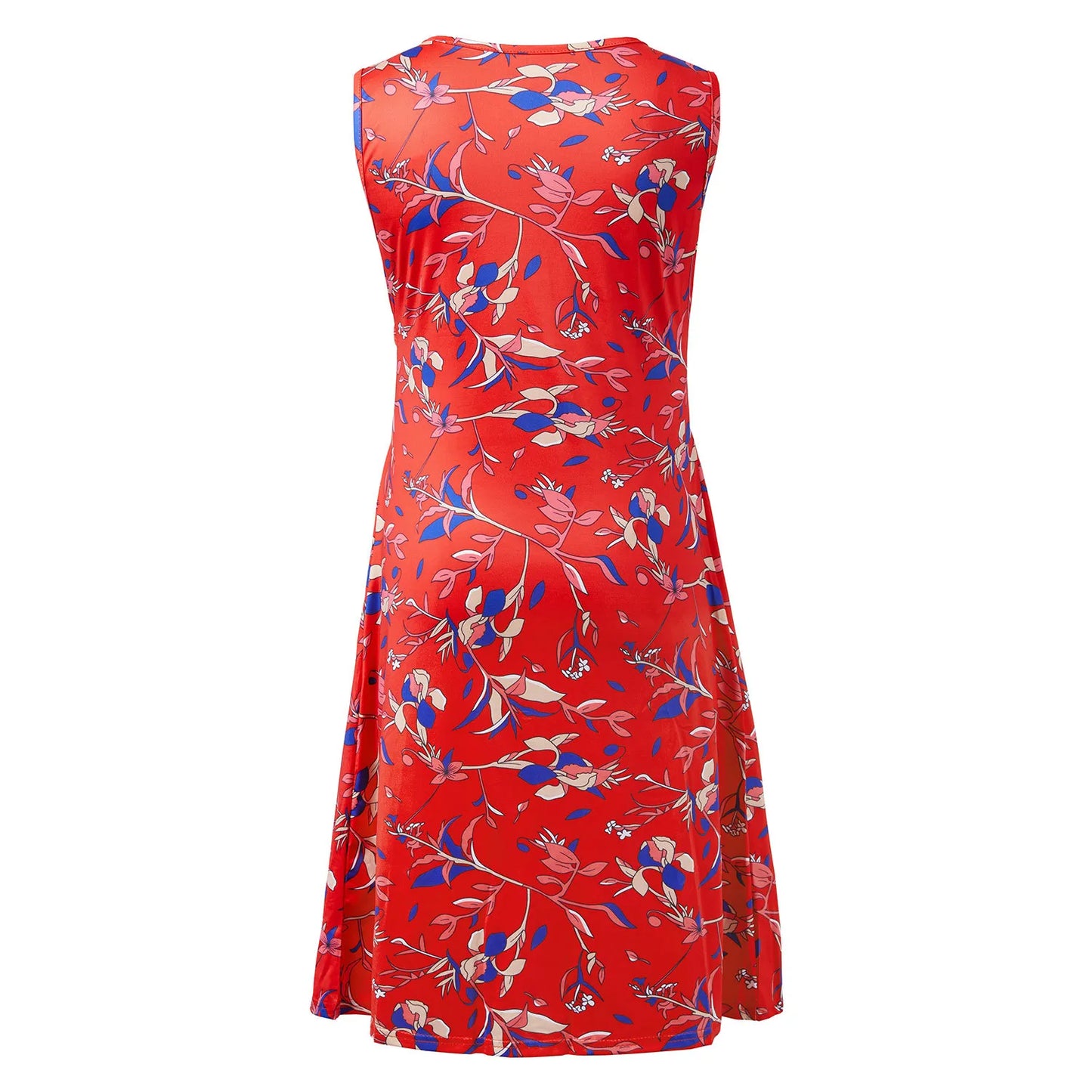 🤰 Sommer Umstands- & Stillkleid – Bedruckt, Ärmellos & V-Ausschnitt