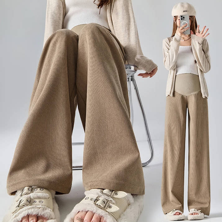 🤰Herbst/Winter Umstands-Hose – Weit & Bequem mit Elastikbund