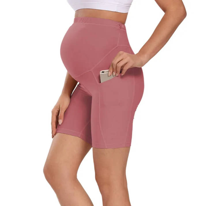 🩳 Schwangerschafts-Shorts – Bequeme Alltag & Yoga & Fitness Umstands-Leggings kurze Hose