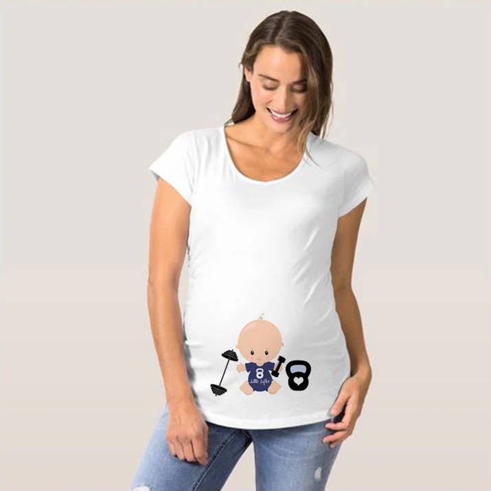 🤰 Beliebtes Umstands-T-Shirt – Lustiger Print für trendige Mamas