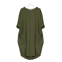 🌸 Casual Herbst-Kleid für Schwangere – Locker & Bequem