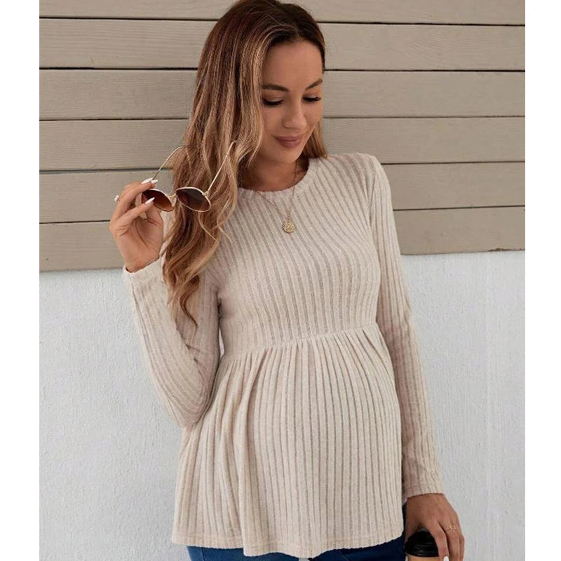 ✨ Strick-Longsleeve für Mamas – Komfortabel & Trendy