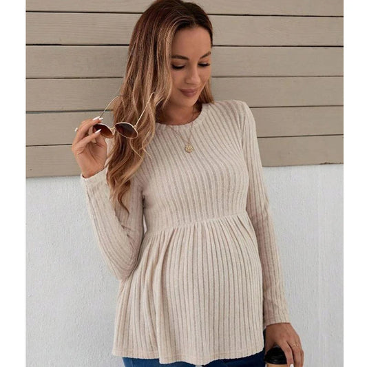 ✨ Strick-Longsleeve für Mamas – Komfortabel & Trendy
