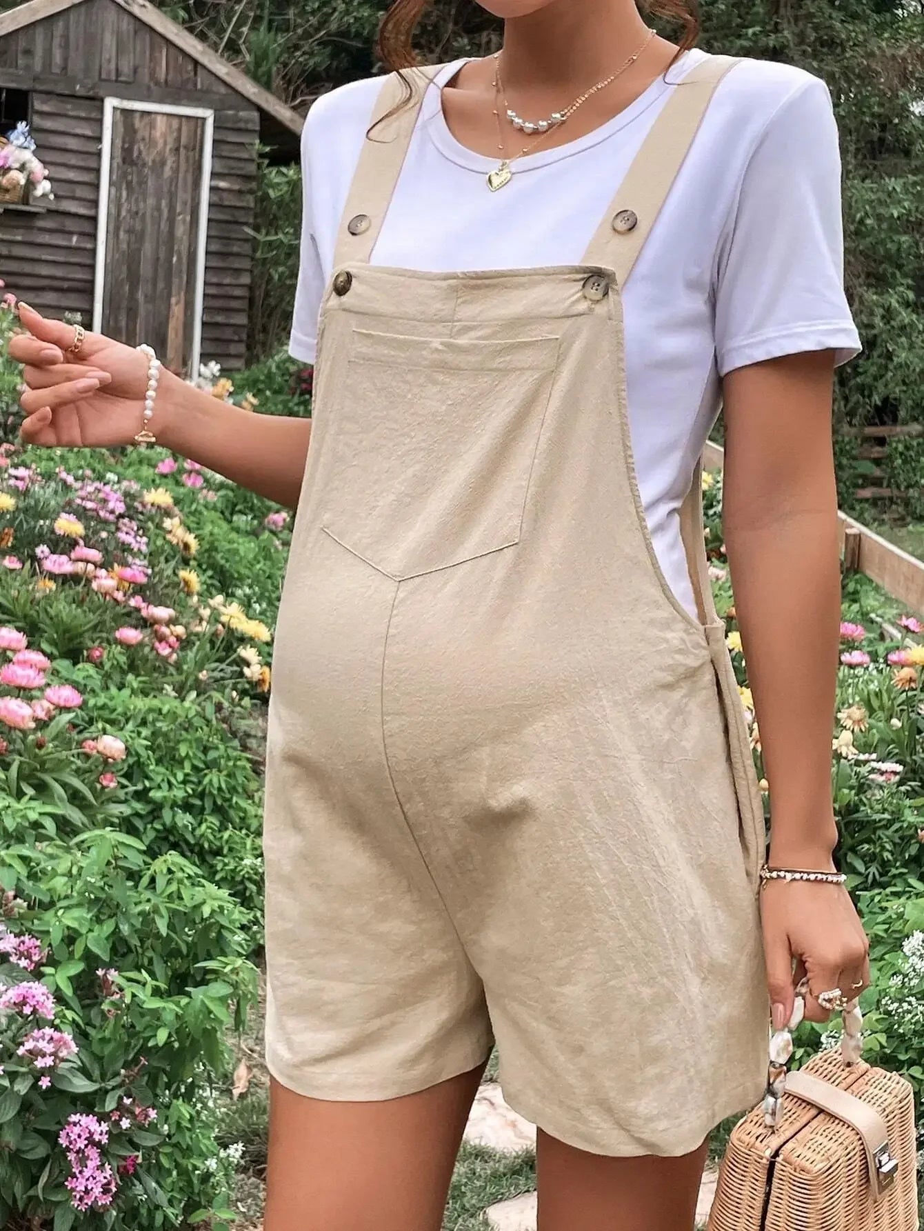 🤰 Umstands-Jumpsuit – Knielang, Sommer & Plus Size