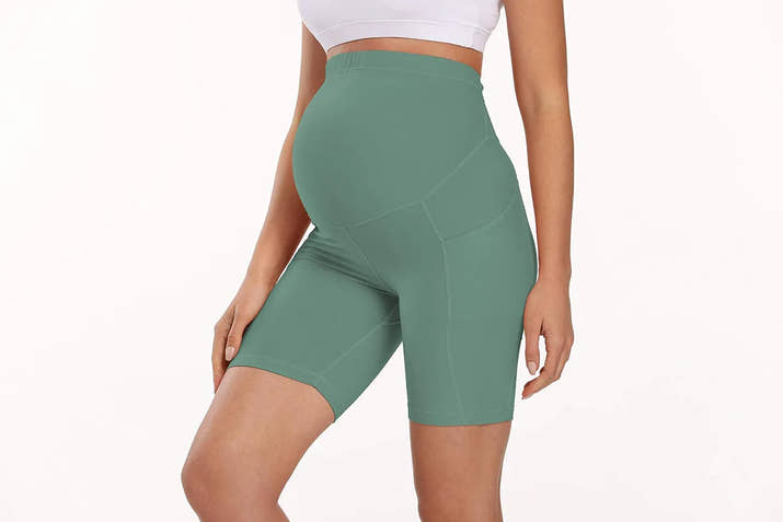 🩳 Schwangerschafts-Shorts – Bequeme Alltag & Yoga & Fitness Umstands-Leggings kurze Hose