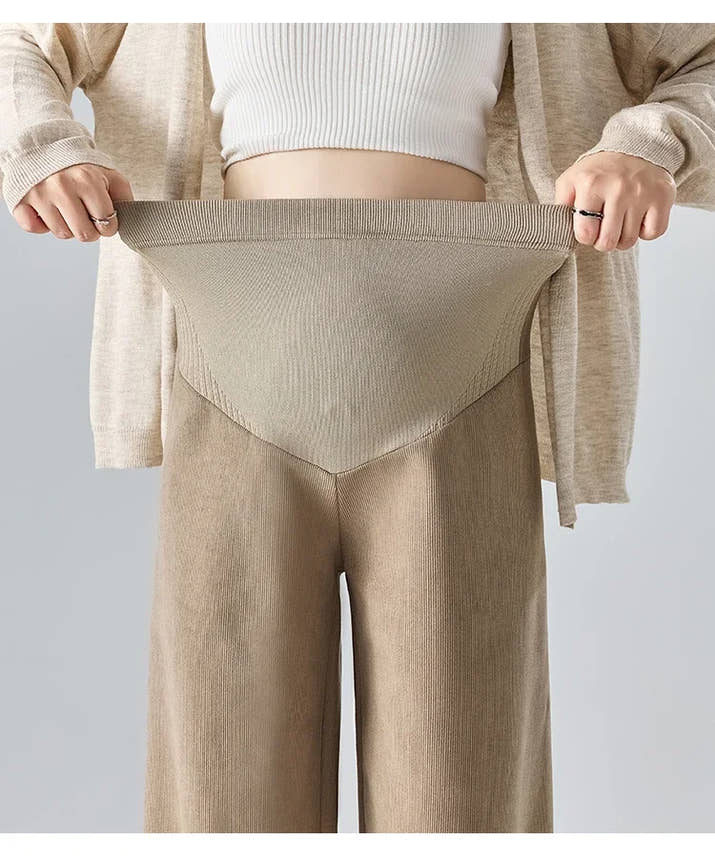 🤰Herbst/Winter Umstands-Hose – Weit & Bequem mit Elastikbund