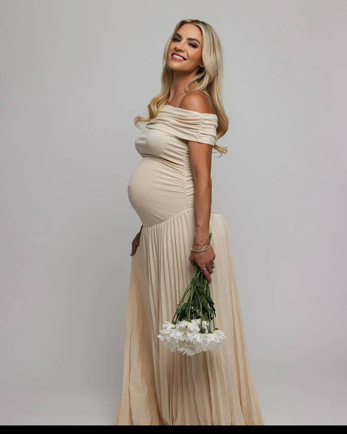 🌸 Photoshoot Dress – Elegantes ärmelloses Sommerkleid für Schwangere 🤰✨