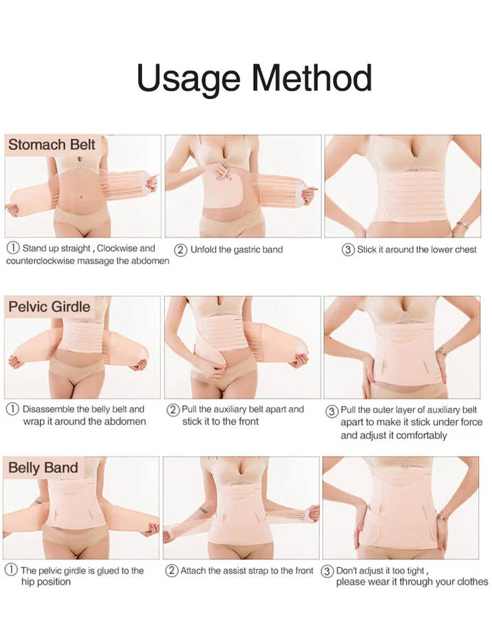 🌸 3-teiliges Korsett für Mütter – Body Shaper & Waist Wrap