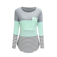 🤰 Umstands- & Stillshirt – Lässig, Gestreift & Langarm
