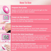 Herzfrequenz Monitor – Baby Heartbeat Detector für Zuhause 🤰👶