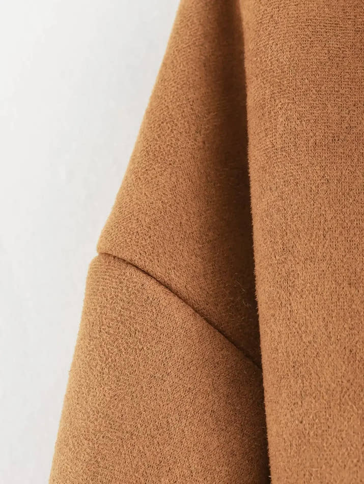 💕 Loose Fit Umstandsjacke – Fleece gefüttert, Herbst/Winter Outfit