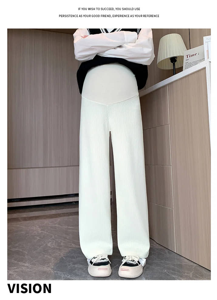 🤰 Frühling/Herbst Umstands-Hose – Straight Fit & Weit geschnitten