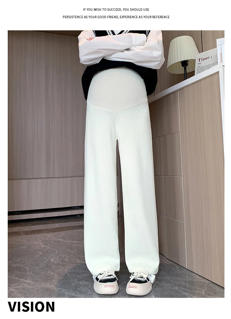 🤰 Frühling/Herbst Umstands-Hose – Straight Fit & Weit geschnitten