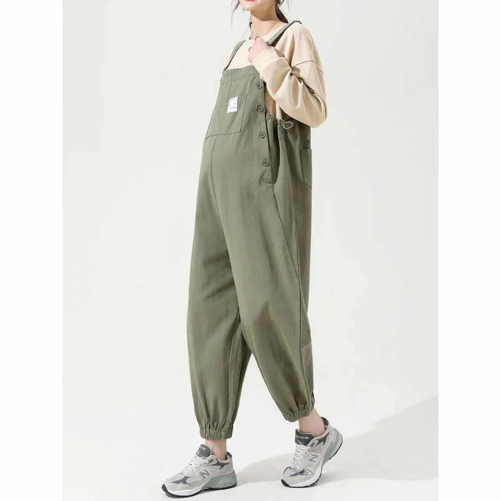 🌸 Loose Fit Schwangerschafts-Overall – Stylisch & Praktisch