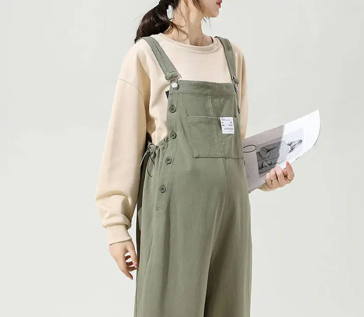 🌸 Loose Fit Schwangerschafts-Overall – Stylisch & Praktisch