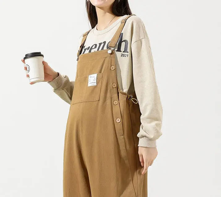 🌸 Loose Fit Schwangerschafts-Overall – Stylisch & Praktisch