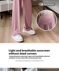 ✨ Sommer Umstandshose für Damen – Leicht, Weit & Mit Taschen 👖🌸 Luftige Ice-Silk Hose in großen Größen – perfekt für draußen & den Alltag 🌞🤰
