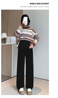 🤰 Frühling/Herbst Umstands-Hose – Straight Fit & Weit geschnitten