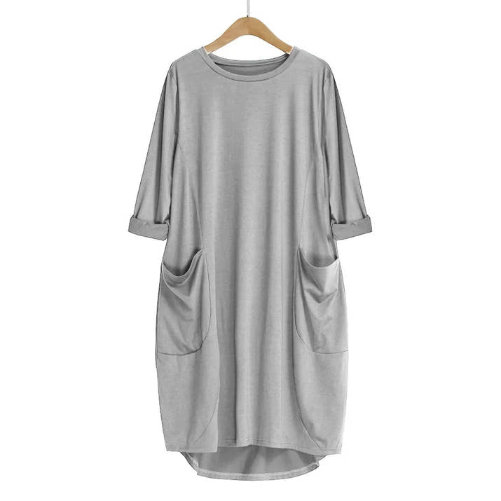 🌸 Casual Herbst-Kleid für Schwangere – Locker & Bequem