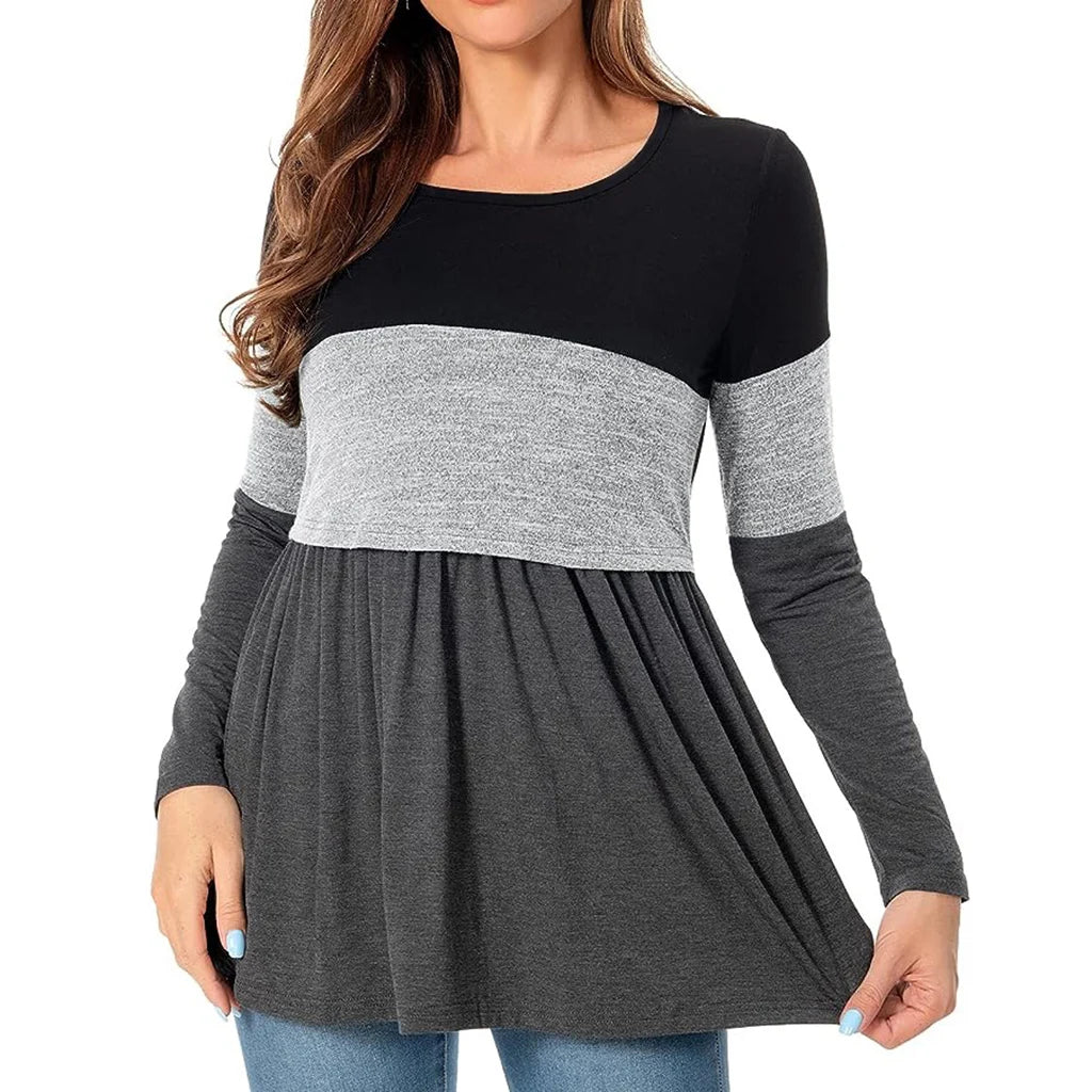 💕 Umstands-Langarmshirt – Bequem, trendy & für Schwangerschaft & Stillen