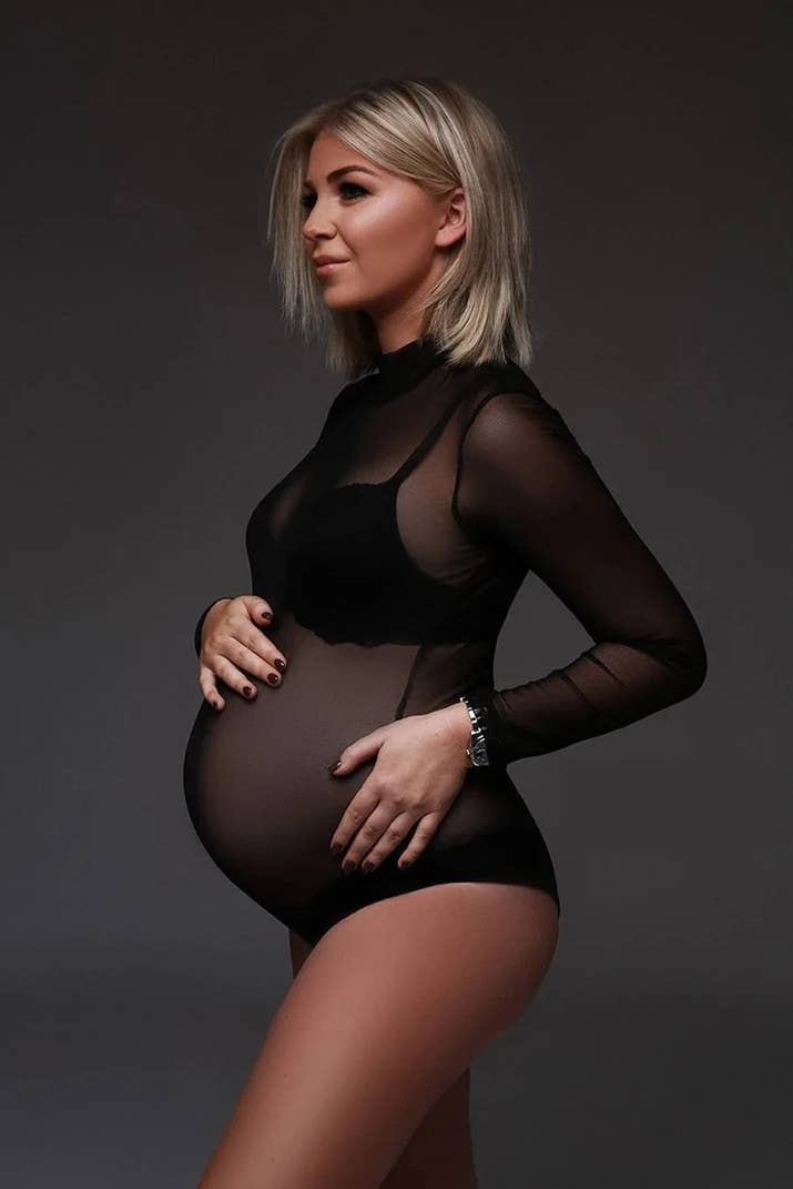 ✨ Strass-Body für Schwangere – Perfekt für Fotoshootings