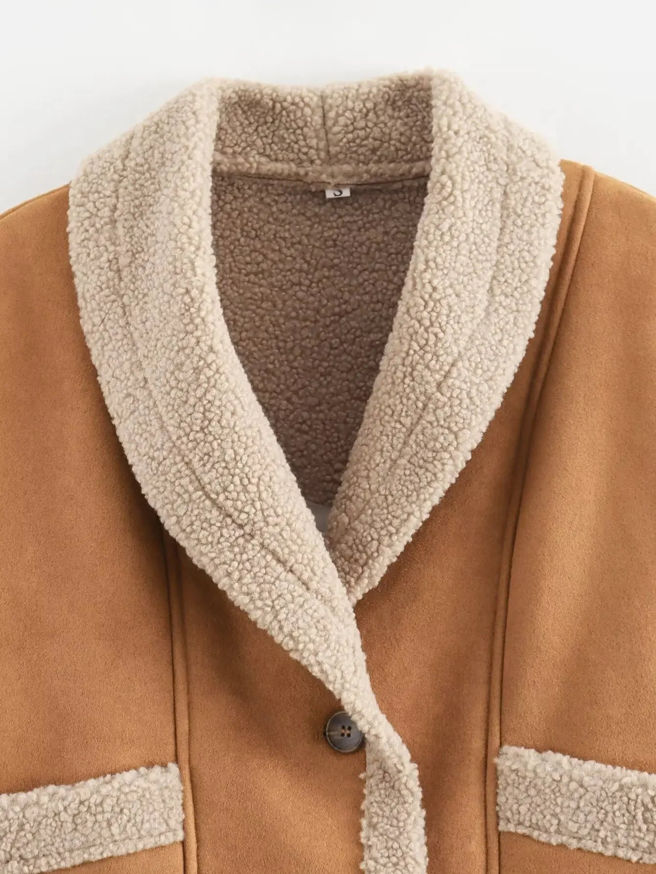 💕 Loose Fit Umstandsjacke – Fleece gefüttert, Herbst/Winter Outfit
