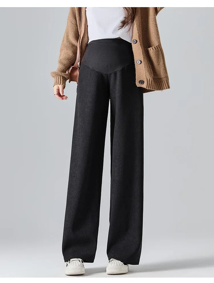 🤰Herbst/Winter Umstands-Hose – Weit & Bequem mit Elastikbund