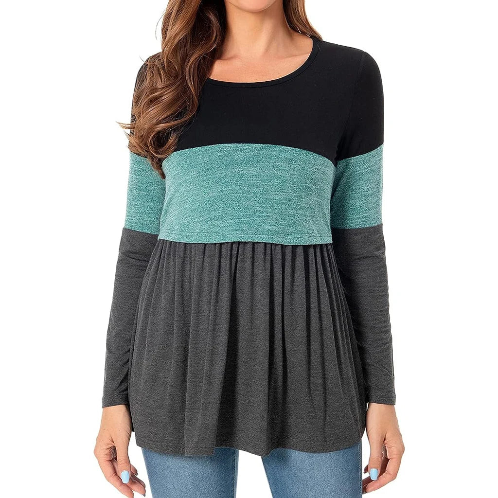 💕 Umstands-Langarmshirt – Bequem, trendy & für Schwangerschaft & Stillen