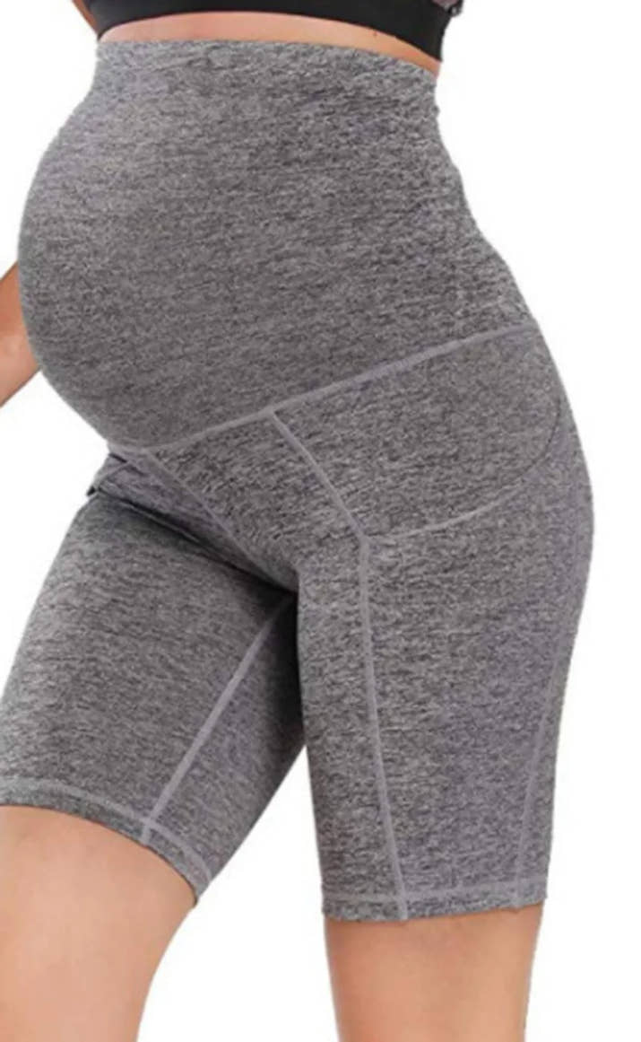 🩳 Schwangerschafts-Shorts – Bequeme Alltag & Yoga & Fitness Umstands-Leggings kurze Hose