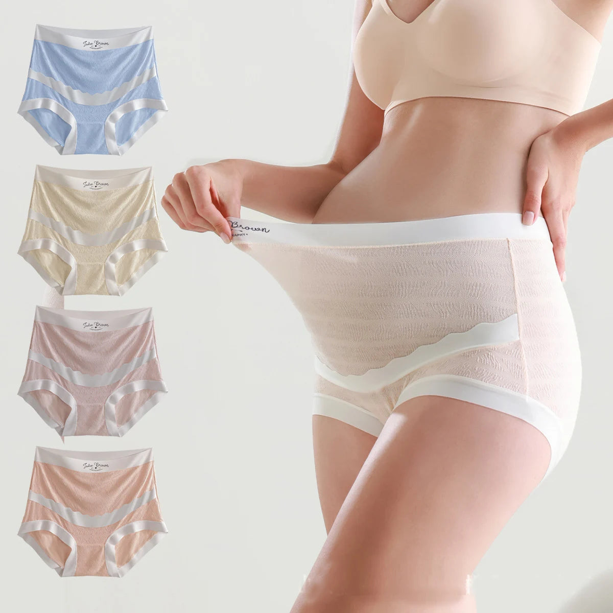 🌸 3er-Set Plus Size Schwangerschaftsunterwäsche – Komfort & Unterstützung für deinen Bauch 🤰💖
