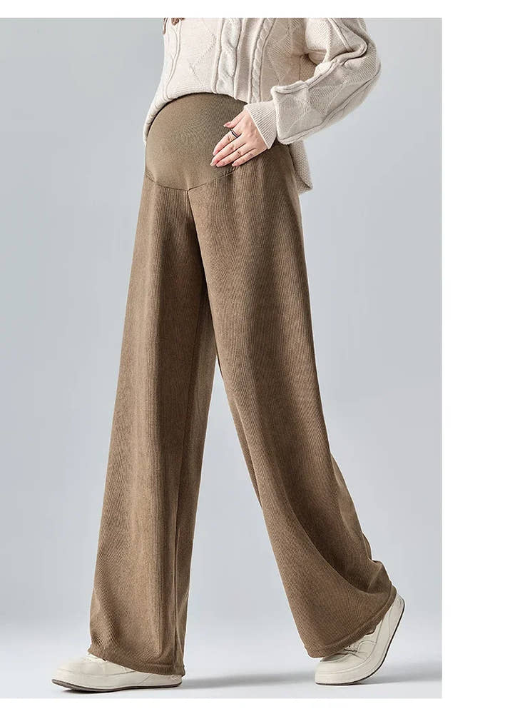 🤰Herbst/Winter Umstands-Hose – Weit & Bequem mit Elastikbund