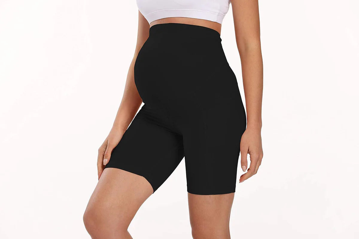 🩳 Schwangerschafts-Shorts – Bequeme Alltag & Yoga & Fitness Umstands-Leggings kurze Hose