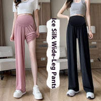 ✨ Sommer Umstandshose für Damen – Leicht, Weit & Mit Taschen 👖🌸 Luftige Ice-Silk Hose in großen Größen – perfekt für draußen & den Alltag 🌞🤰