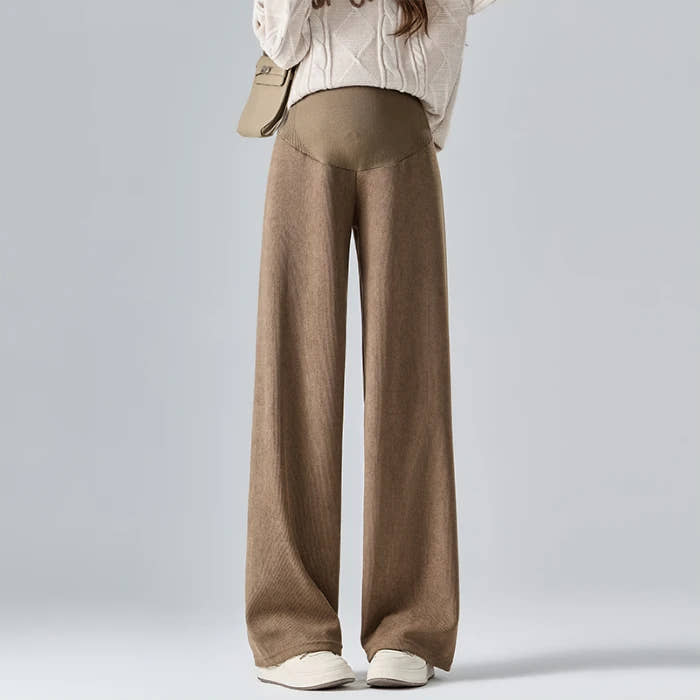 🤰Herbst/Winter Umstands-Hose – Weit & Bequem mit Elastikbund