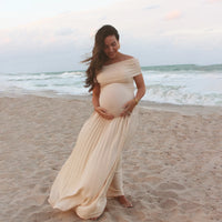 🌸 Photoshoot Dress – Elegantes ärmelloses Sommerkleid für Schwangere 🤰✨