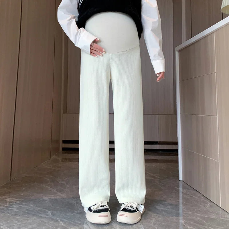 🤰 Frühling/Herbst Umstands-Hose – Straight Fit & Weit geschnitten