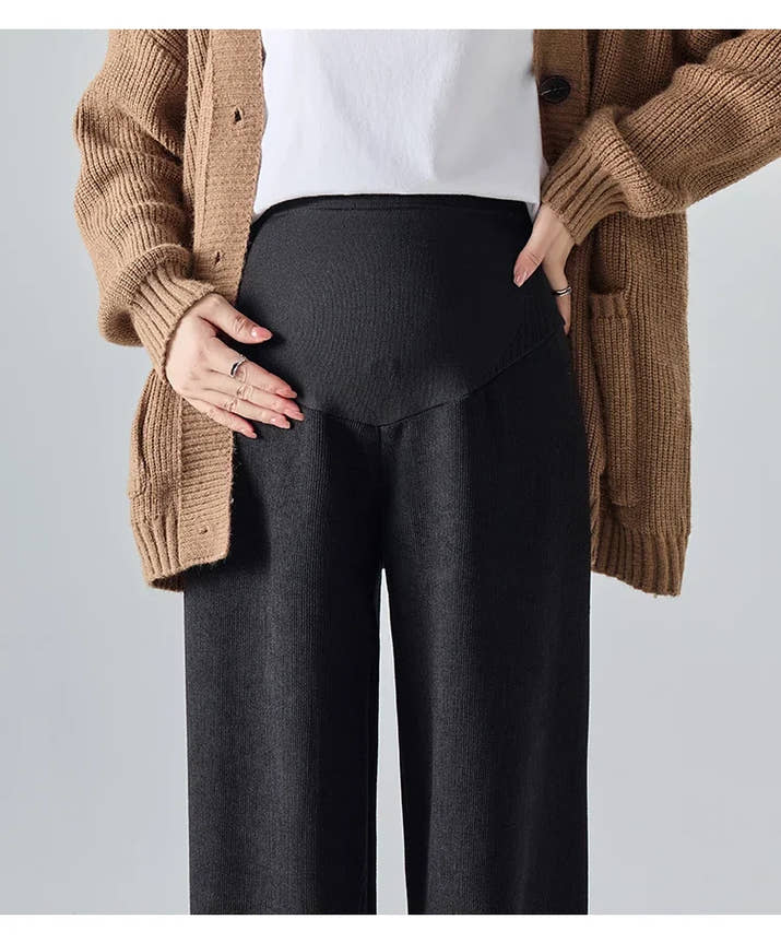 🤰Herbst/Winter Umstands-Hose – Weit & Bequem mit Elastikbund