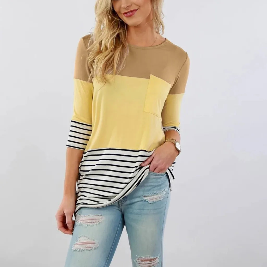 🤰 Umstands- & Stillshirt – Lässig, Gestreift & Langarm
