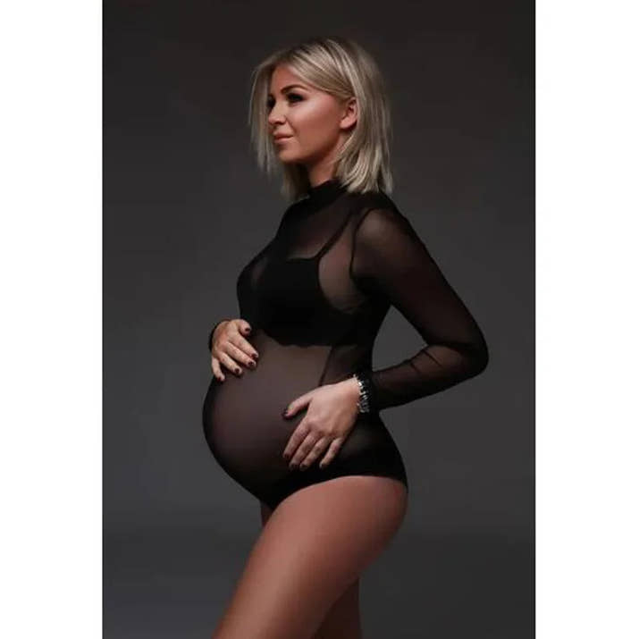 ✨ Strass-Body für Schwangere – Perfekt für Fotoshootings