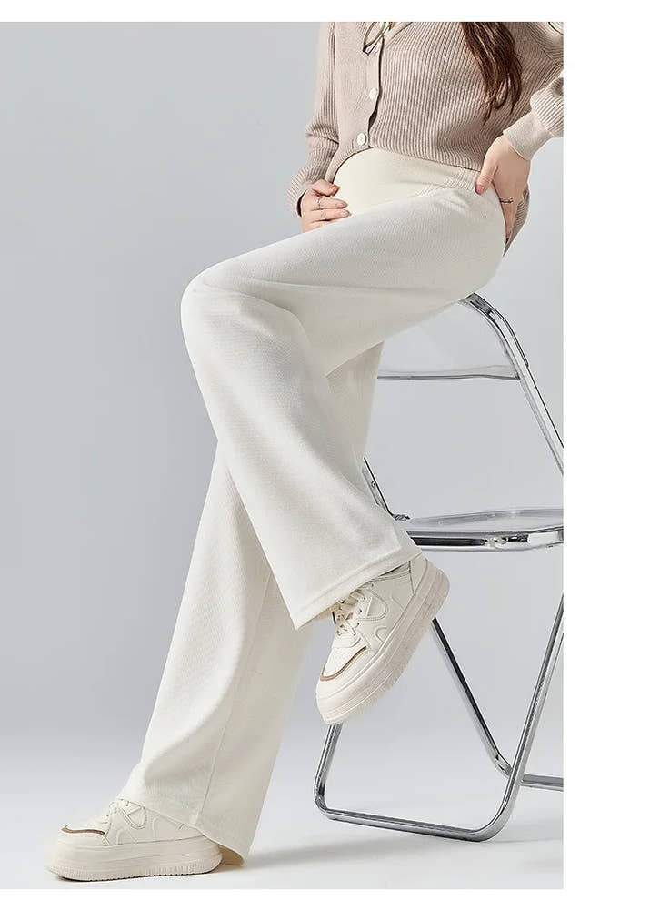 🤰Herbst/Winter Umstands-Hose – Weit & Bequem mit Elastikbund