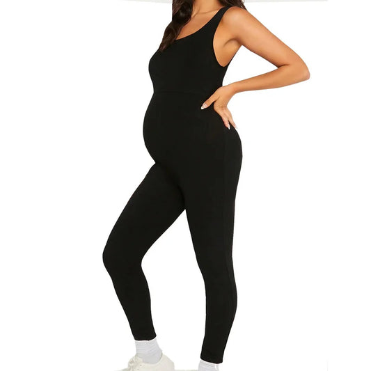 💕 Sommer-Umstands-Jumpsuit – Elastisch & Hüftformend
