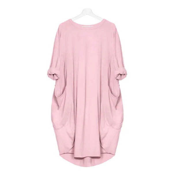 🌸 Casual Herbst-Kleid für Schwangere – Locker & Bequem